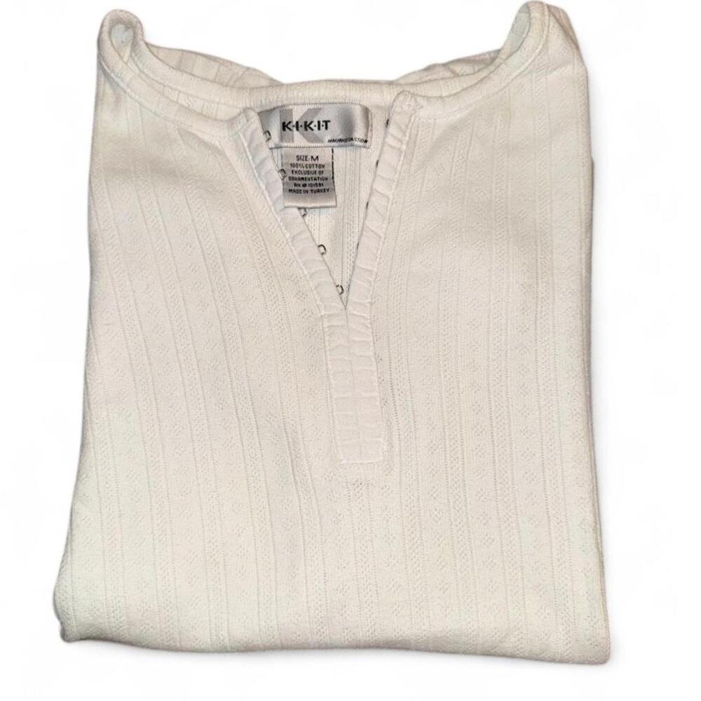 K i k i t short sleeve ribbed pointelle